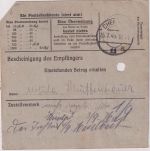 SBZ/RPD Chemnitz - 30 Pfg AH (geschwärzt) Ortspostanweisung Chemnitz 24.7.45
