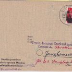 SBZ/OPD Dresden - 8 Pfg AH (geschwärzt) Ortsbrief Dresden 9.6.45