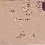 SBZ/RPD Chemnitz - 8 Pfg AH (geschwärzt) Ortsbrief Aue 5.6.45