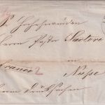 Lübeck - Lübeck 18/4 K2 Drucksachenbrief n. Nusse (Schleswig-Holstein) 1854