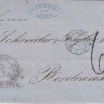 Lübeck/Th&T/Frankreich - 1854, 18.4. K2 Portobrief n. Bordeaux - mit Inhalt