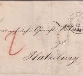 Lübeck/Dän.PA/Dänemark - 1853, 31.12. Portobrief n. Ratzeburg m. Teilinhalt