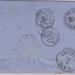 Dänemark/Lübeck/Frankreich - 1865 Portobrief n. Bordeaux - "T.T.36"