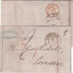 Lübeck/England - 1848, 13/11 Portobrief n. London - mit Inhalt