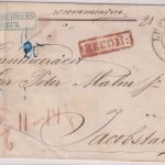 Lübeck/Finnland - 1861, 1/7 Reco-Portobrief n. Jacobstad Bahnpost Hamburg/Berlin