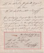 Bayern - Landau roter L1 Militaria-Dienstbrief n. Lauff 1829 - Inhalt !