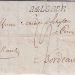 Lübeck/Frankreich - R4 Lübek L1 Portobrief (Franco Hamburg) n. Bordeaux 1803