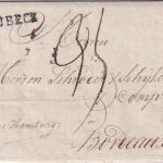 Lübeck/Frankreich - Lübeck L1 Portobrief (Franco Hamburg) n. Bordeaux 1791
