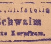 DR-Infla - Schwaim T. Karpfham Posthilfstelle-Ra3 Dienstbrief n. München 11.5.21
