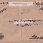 DR-Infla - Wiedmar T. Weissensee Posthilfstelle-Ra3 Dienstbrief Füssen 1921