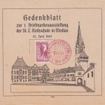Rumänien - Medias 1947 5 Gedenkblätter Briefmarkenausstellung Rothschule