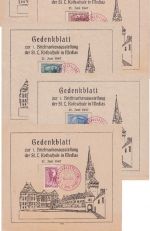 Rumänien - Medias 1947 5 Gedenkblätter Briefmarkenausstellung Rothschule