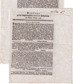 Bayern - Augsburg Okt. 1808 Beylage zu der Augsburgischen Ordinaire Postzeitung