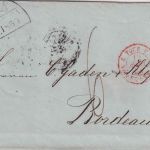 Lübeck/Th&T/Frankreich - 1850 HKS u. TTR4 Portobrief ü. Hamburg/Valenciennes