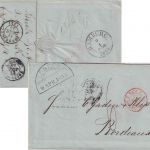 Lübeck/Th&T/Frankreich - 1850 HKS u. TTR4 Portobrief ü. Hamburg/Valenciennes