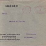 DR - Geestemünde 12.12.23 3 Pfg. PFS Drucksachenbrief n. Meiningen