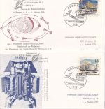 BRD - Bremen 1966 HOG Rakete VR1+2 2 Raketenpostkarten + Startprotokoll