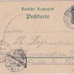 DR - Ratzeburg (Lauenburg) a 1900 KOS 5 Pfg. Ganzsache n. Othmarschen