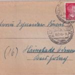 DR - Ratzeburg 19.2.45 Handwerbestempel Faltbrief n. Hainstadt