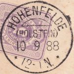 DR - Hohenfelde (Holstein) 10.9.88 KOS 5 Pfg. Ganzsache n. Bremen