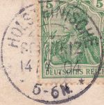 DR - Holsteinische Schweiz 14/7 04 KOS 5 Pfg. Germania Karte n. Hamburg