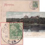 DR - Holsteinische Schweiz 14/7 04 KOS 5 Pfg. Germania Karte n. Hamburg