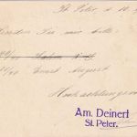 DR - Sanct Peter (Nordsee) 10.4.25 KOS Firmenkarte n. Friedrichstadt