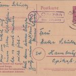 DR - (24) Oerzen ü. Lüneburg Landpost-Ra2 6 Pfg. Ganzsache n. Hamburg 10.3.45