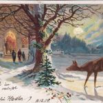 DR - Aumühle (Bz. Hamburg) 1/1 05 KOS Neujahrskarte 5 Pfg. Germania n. Oldeslohe