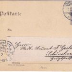 Berlin - Charlottenburg Einladungskarte Berliner Philisterzirkel gelaufen 1906