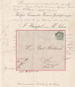 NDP - 1/3 Gr. gez. Ortsdrucksache/Massenauflieferung Hufeisen-Stpl .Berlin 1869