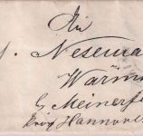 NDP - Münster F. 5.10.69 violetter Franco-K1 Brief n. Warmse b. Meinersen