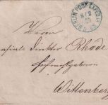 NDP - 1/3 Gr dst. Drucksache (Bücherzettel) blauer K1 Berlin Post Exped. 13 1870