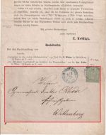NDP - 1/3 Gr dst. Drucksache (Bücherzettel) blauer K1 Berlin Post Exped. 13 1870