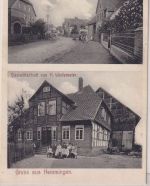 NRW - Hemmingen Gaststätte Wedemeier Dorfstraße sw-Mehrbild-AK 1910