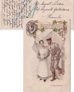 DR - Obernkirchen 1915 Feldpostkarte (Hilfsdienst/Frauenverein) n. Hameln