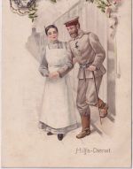 DR - Obernkirchen 1915 Feldpostkarte (Hilfsdienst/Frauenverein) n. Hameln