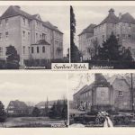 NRW - Spellent Krankenhaus Pfarrhaus etc. sw-Mehrbild-AK ungelaufen ca. 1960