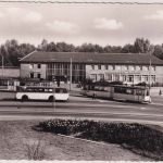 NRW - Dinslaken Hauptbahnhof Straßenbahn sw-AK ungelaufen ca. 1960