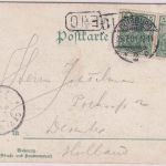 NRW - Duisburg Neues Rathaus Gruss aus Farblitho gelaufen 1901