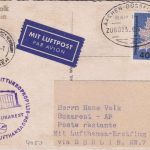 BRD - Bahnpost Aachen/Düsseldorf Aufg. Wickrath DDR-Lufthansa Erstflug 1963