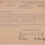 BRD - Marburg 1954 10 Pfg. AFS Behringwerke Firmenkarte n. FFM