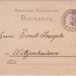 DR - Sachsenberg (Waldeck) 2/2 89 K1 5 Pfg. Ganzsache n. Witzenhausen