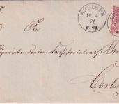NDP - 1 Gr. gez. Brief K1 Arolsen 10/4 71 nach Corbach - ohne Inhalt