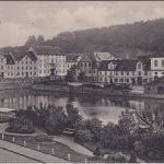 Hessen - Carlshafen Hafenplatz sw-AK gelaufen 1916