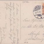 Hessen - Carlshafen Hafenplatz sw-AK gelaufen 1916