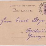 DR - Beissefoerth 25/11 86 K1 5 Pfg. Ganzsache n. Waltershausen
