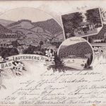 Niedersachsen - Bad Lauterberg sw-Mehrbild-Vorläuferlitho gelaufen 1898