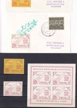 BRD - Northeim 1960 2 Raketenpost-Belege n. HOLLAND + Vignetten MRI