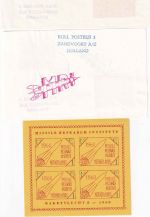 BRD - Northeim 1960 2 Raketenpost-Belege n. HOLLAND + Vignetten MRI